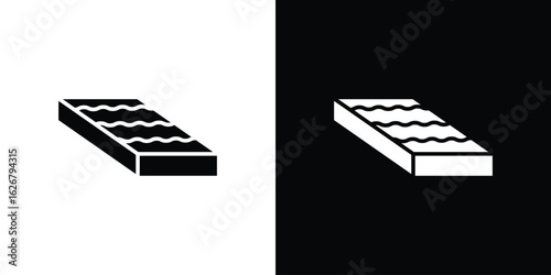 Mattress icon, glyph style icon for web site or mobile app