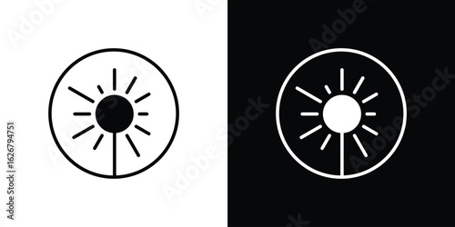 Laser beam icon, glyph style icon for web site or mobile app