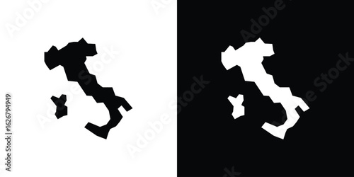 Italy flag icon, glyph style icon for web site or mobile app