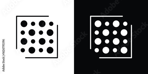 Heat Map icon, glyph style icon for web site or mobile app