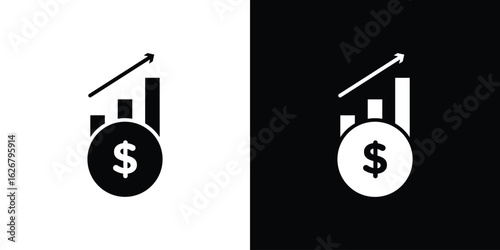 Fiscal policy icon, glyph style icon for web site or mobile app