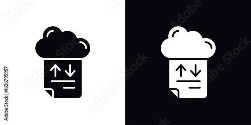 File sharing icon, glyph style icon for web site or mobile app