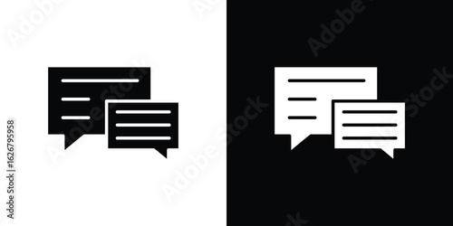 Feedback icon, glyph style icon for web site or mobile app