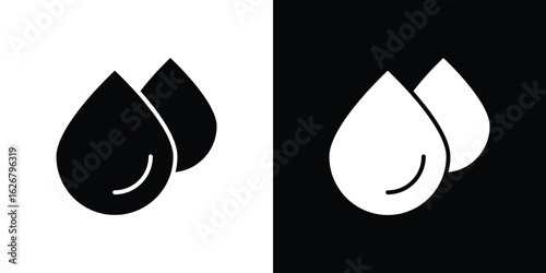 Drop icon, glyph style icon for web site or mobile app