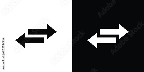 Double arrow icon, glyph style icon for web site or mobile app