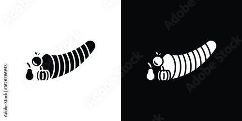 Cornucopia icon, glyph style icon for web site or mobile app