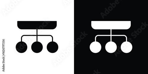 classification icon, glyph style icon for web site or mobile app