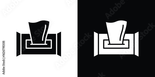 baby wipe icon, glyph style icon for web site or mobile app