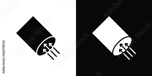 Air suction icon, glyph style icon for web site or mobile app