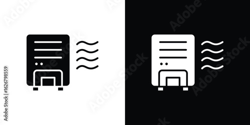 Air purifier icon, glyph style icon for web site or mobile app