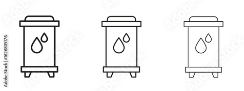Water tank icon. Hand drawn minimalism style vector illustration