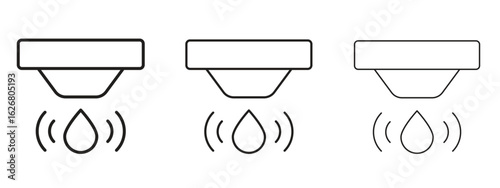 Water sensor icon. Hand drawn minimalism style vector illustration