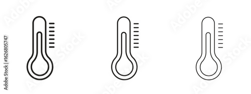 Thermometer icon. Hand drawn minimalism style vector illustration