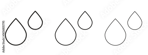 Tear drop icon. Hand drawn minimalism style vector illustration