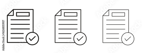 Survey icon. Hand drawn minimalism style vector illustration