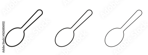 Spoon icon. Hand drawn minimalism style vector illustration