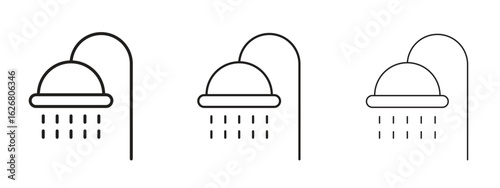 Shower Head icon. Hand drawn minimalism style vector illustration