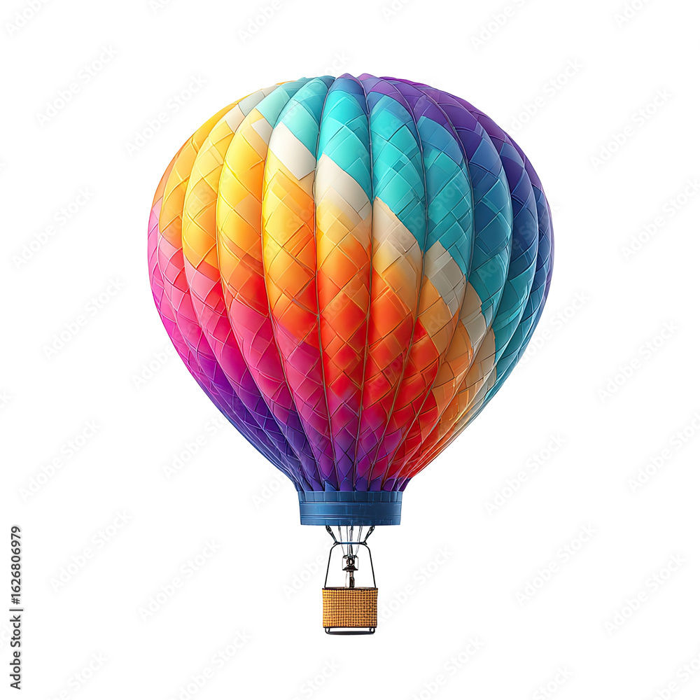 Fototapeta premium Vibrant hot air balloon