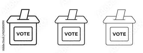 Referendum icon. Hand drawn minimalism style vector illustration
