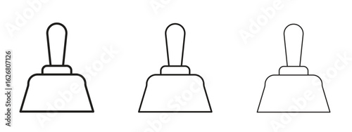 Putty knife icon. Hand drawn minimalism style vector illustration