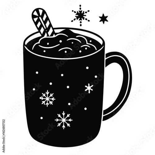 christmas hot cocoa mug