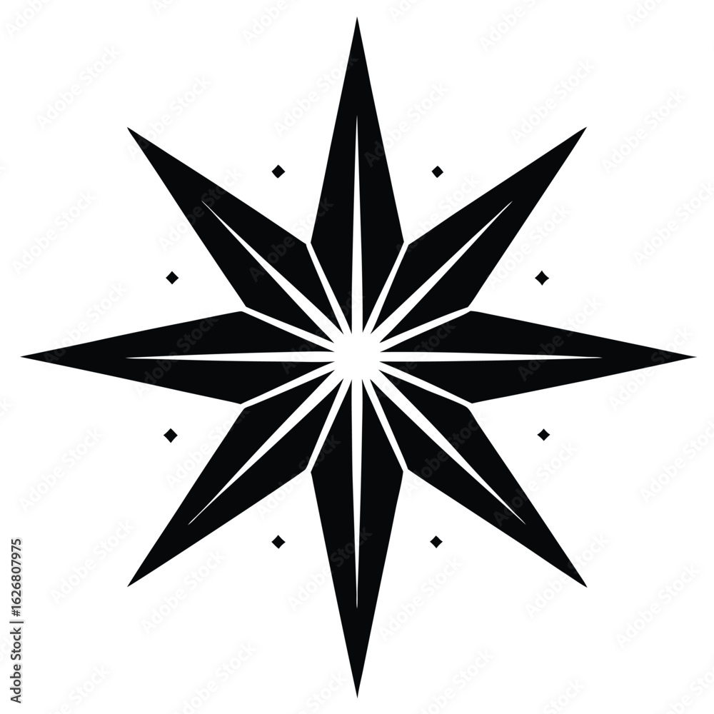 Fototapeta premium christmas star of bethlehem