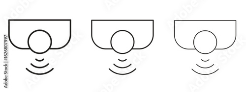 Motion sensor icon. Hand drawn minimalism style vector illustration