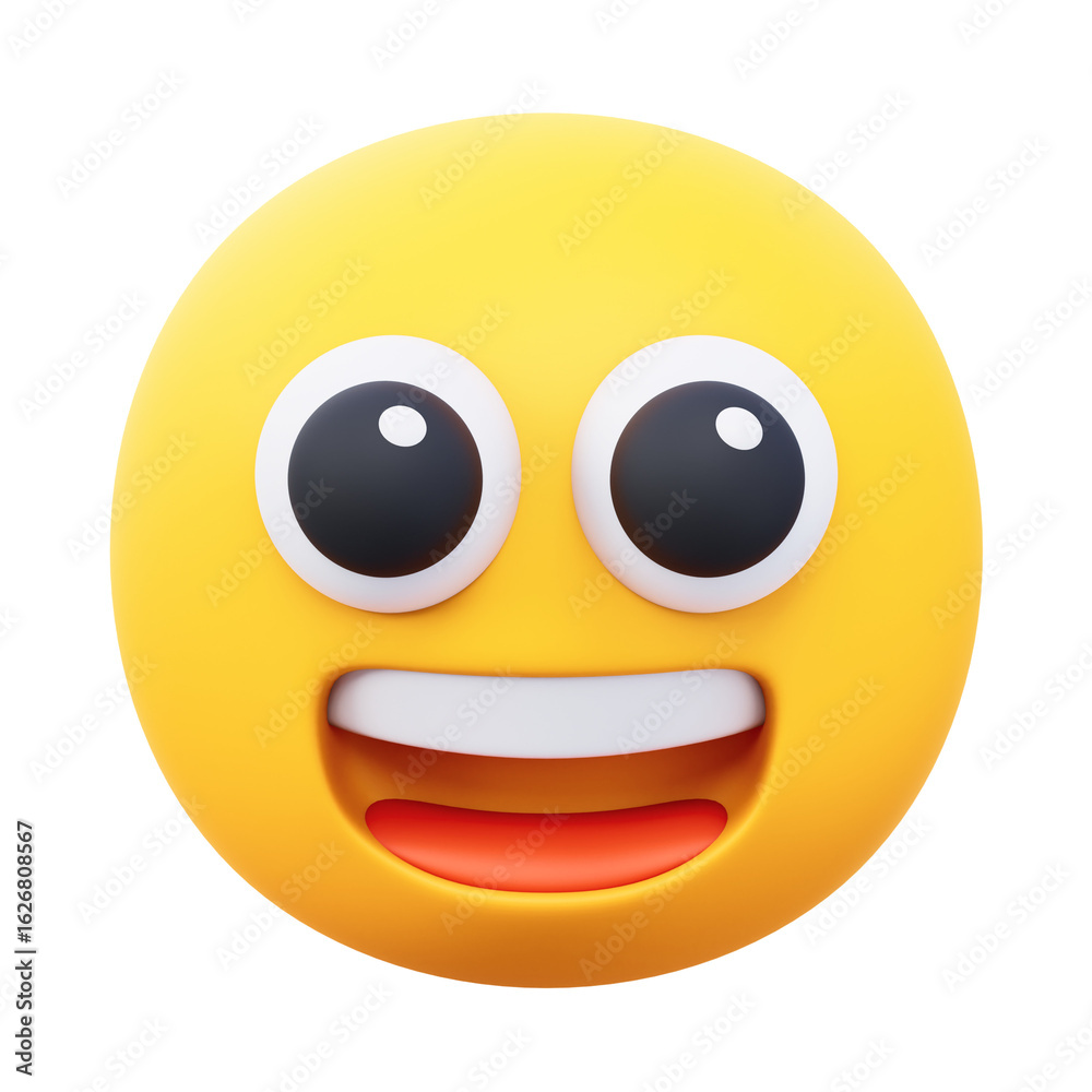 Fototapeta premium emoji laugh 3d illustration
