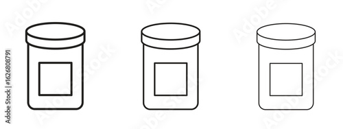 Jar icon. Hand drawn minimalism style vector illustration