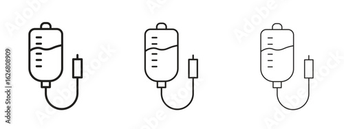 Intravenous icon. Hand drawn minimalism style vector illustration