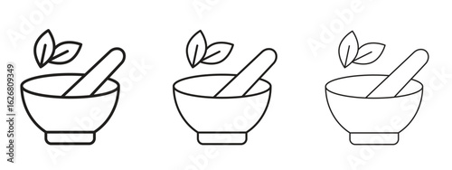 Herbal medicine icon. Hand drawn minimalism style vector illustration