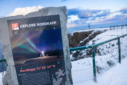 Foto nordkapp sign