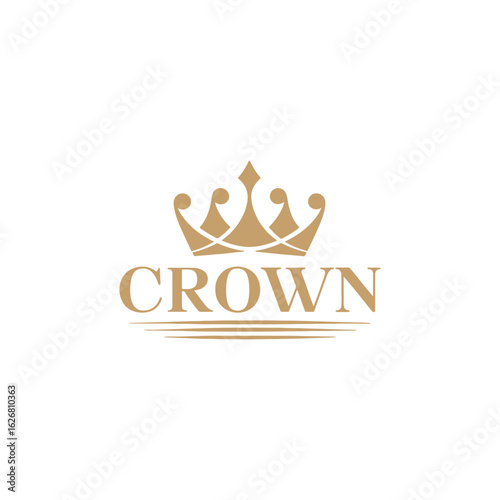 Unique crown logo Modern and minimalist vector and abstract logo