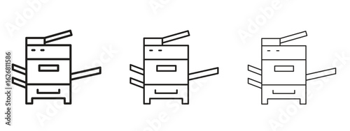 Copier icon. Hand drawn minimalism style vector illustration