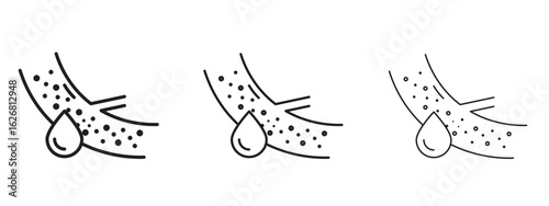 Blood vessel icon. Hand drawn minimalism style vector illustration