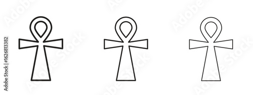 Ankh icon. Hand drawn minimalism style vector illustration