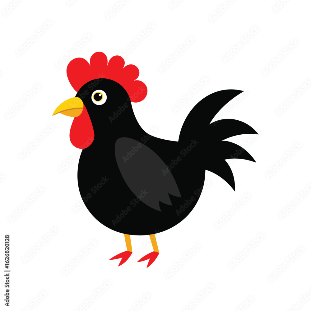 Fototapeta premium vector illustration of a chicken
