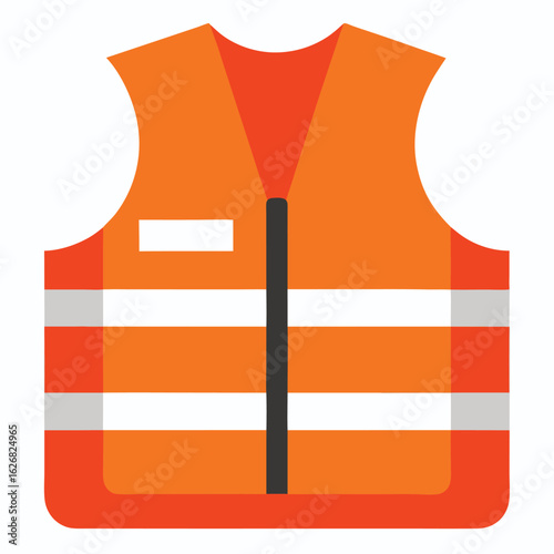 Safety vest vector icon illustration safety vest icon