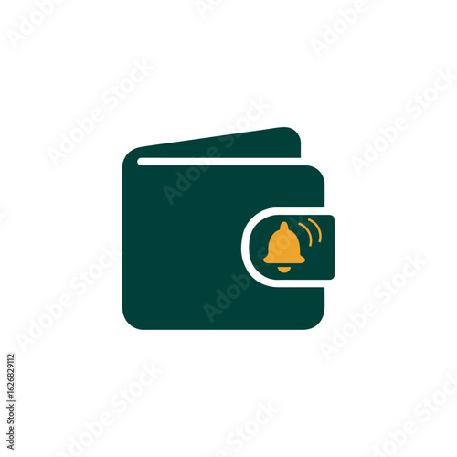 Closed wallet icon or payment alert icon