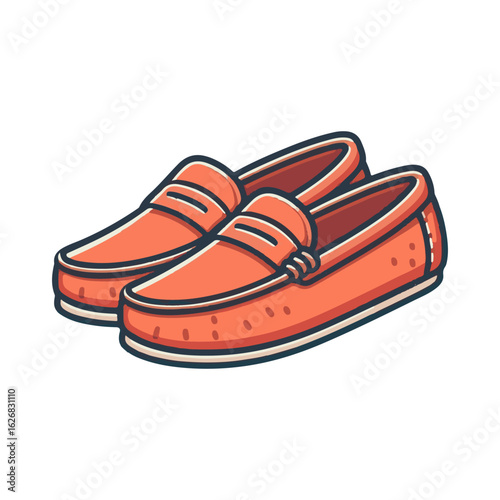 
loafer shoe illustration design
