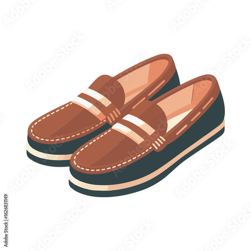 
loafer shoe illustration design
