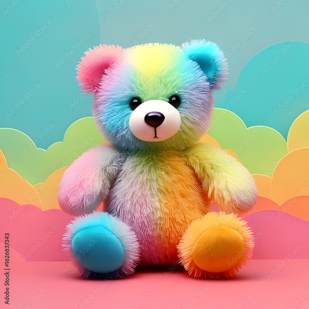 Fototapeta premium doll bear color image icon 