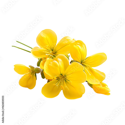Golden Shower Tree isolated on transparent background