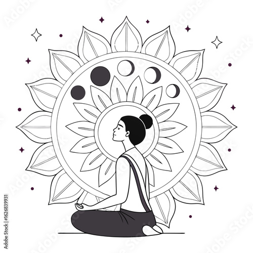 Moon Phase Meditation design