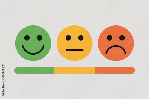 Happy neutral sad faces progress bar happy face neutral face