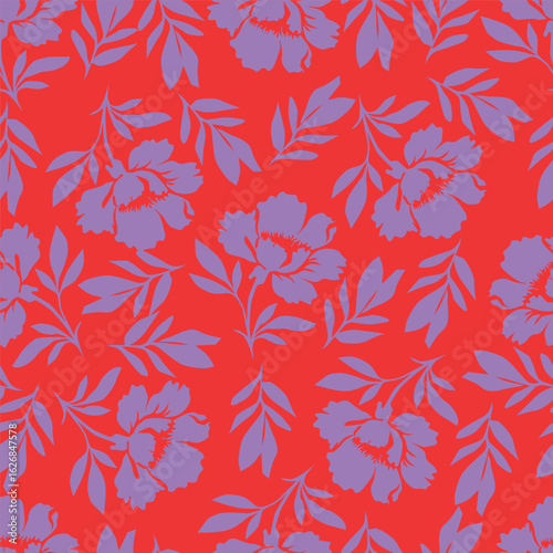 Vintage seamless floral pattern. Liberty style background of small pastel colorful flowers. Small flowers scattered over a white background. Stock vector for printing on surfaces
