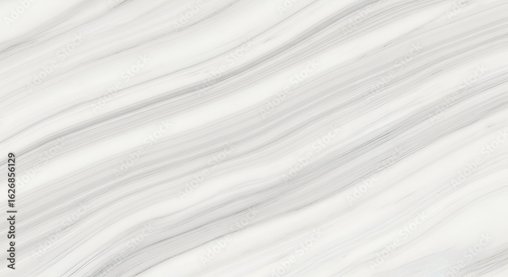 Fototapeta premium Close-Up of White Marble with Soft Gray Veining in Diagonal Flow