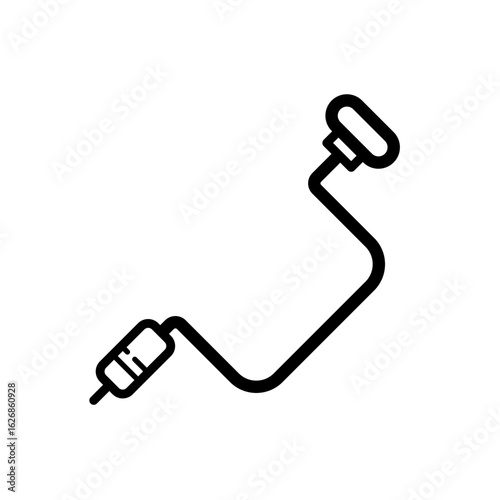 Brace and bit, hand drill - vector icon
