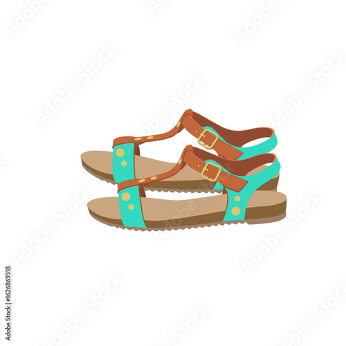 female shoes isolated on white