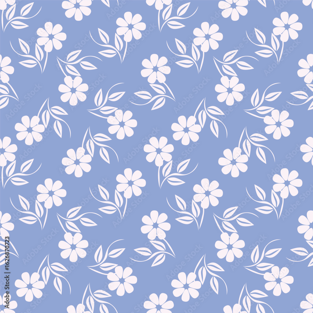 Fototapeta premium cute flower pattern image for fabric textile or wall decoration 
